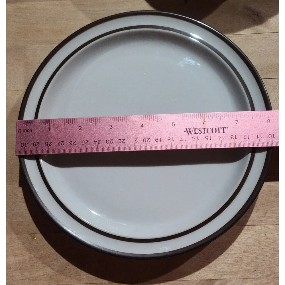2 Vintage NORITAKE STONEWARE Tundra‎ Pattern #8959 SALAD PLATES JAPAN 8.25